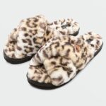 Z0ZR081002 Cheetah Women Lived in Lounge Slip Sandal Volcom Footwear