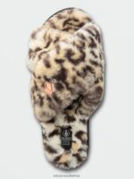 Z0ZR081002 Cheetah Women Lived in Lounge Slip Sandal Volcom Footwear - Image 5