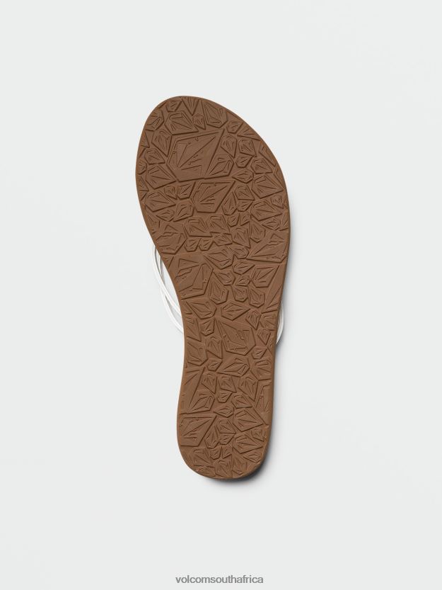 Z0ZR081004 White Women Forever And Ever II Sandals Volcom Footwear - Image 2