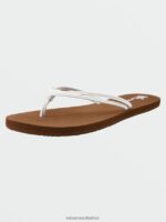 Z0ZR081004 White Women Forever And Ever II Sandals Volcom Footwear - Image 7