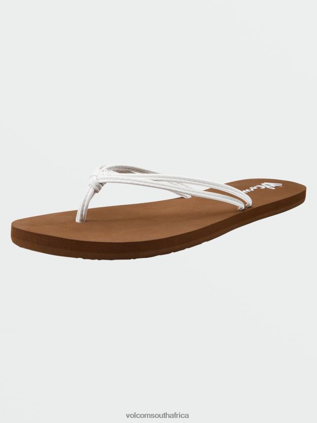 Z0ZR081004 White Women Forever And Ever II Sandals Volcom Footwear - Image 7