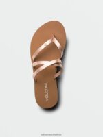Z0ZR081005 Rose Gold Women Easy Breezy II Sandals Volcom Footwear - Image 4