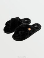 Z0ZR081007 Black Women Lived In Lounge Slip Sandal Volcom Footwear - Image 2