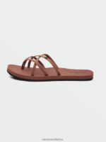 Z0ZR081008 Dark Clay Women New School II Sandals Volcom Footwear - Image 5