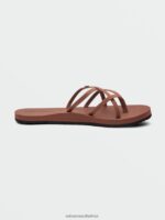 Z0ZR081008 Dark Clay Women New School II Sandals Volcom Footwear - Image 7