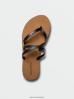 Z0ZR081010 Black Women Easy Breezy II Sandals Volcom Footwear - Image 4