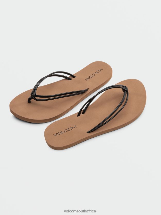 Z0ZR081011 Black Women Forever And Ever II Sandals Volcom Footwear - Image 1