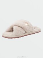 Z0ZR081014 Cream Women Lived in Lounge Slip Sandals Volcom Footwear - Image 8