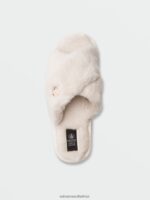 Z0ZR081014 Cream Women Lived in Lounge Slip Sandals Volcom Footwear - Image 9