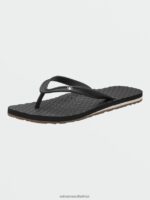 Z0ZR081015 Black White Women Eco Concourse Sandals Volcom Footwear - Image 11