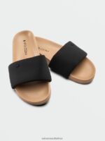 Z0ZR081018 Black Women Cool Slide Sandals Volcom Footwear