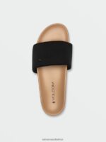 Z0ZR081018 Black Women Cool Slide Sandals Volcom Footwear - Image 4
