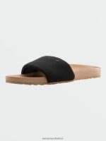 Z0ZR081018 Black Women Cool Slide Sandals Volcom Footwear - Image 6