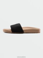 Z0ZR081018 Black Women Cool Slide Sandals Volcom Footwear - Image 7