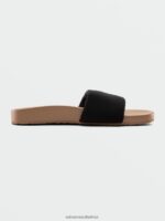 Z0ZR081018 Black Women Cool Slide Sandals Volcom Footwear - Image 9