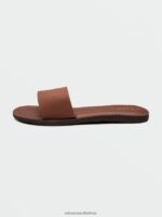 Z0ZR081020 Dark Clay Women Simple Slide Sandals Volcom Footwear - Image 16