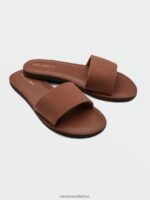 Z0ZR081020 Dark Clay Women Simple Slide Sandals Volcom Footwear - Image 45