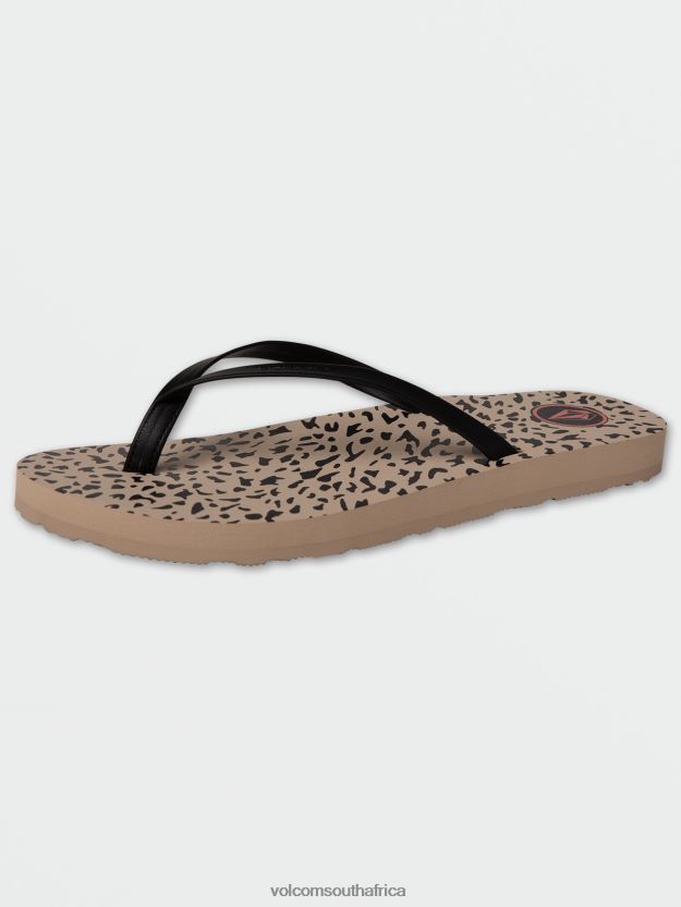 Z0ZR081031 Animal Print Women Color Me Spring Sandal Volcom Footwear - Image 2