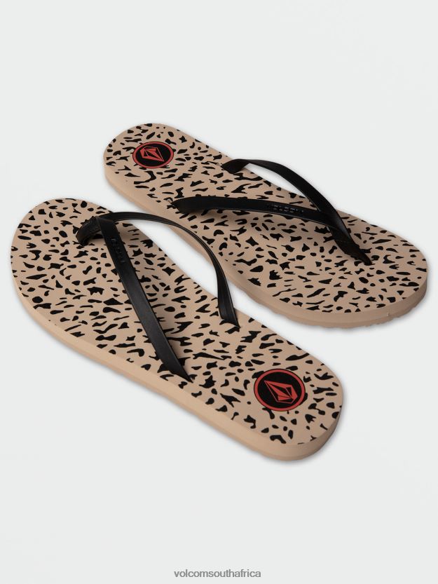Z0ZR081031 Animal Print Women Color Me Spring Sandal Volcom Footwear - Image 1