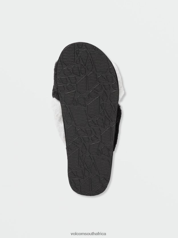 Z0ZR081045 Black White Women Lived in Lounge Slip Sandal Volcom Footwear - Image 7