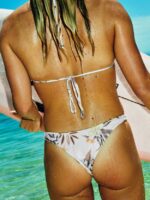 Z0ZR081051 White Women Coco Tiny Bikini Bottom Volcom Clothing