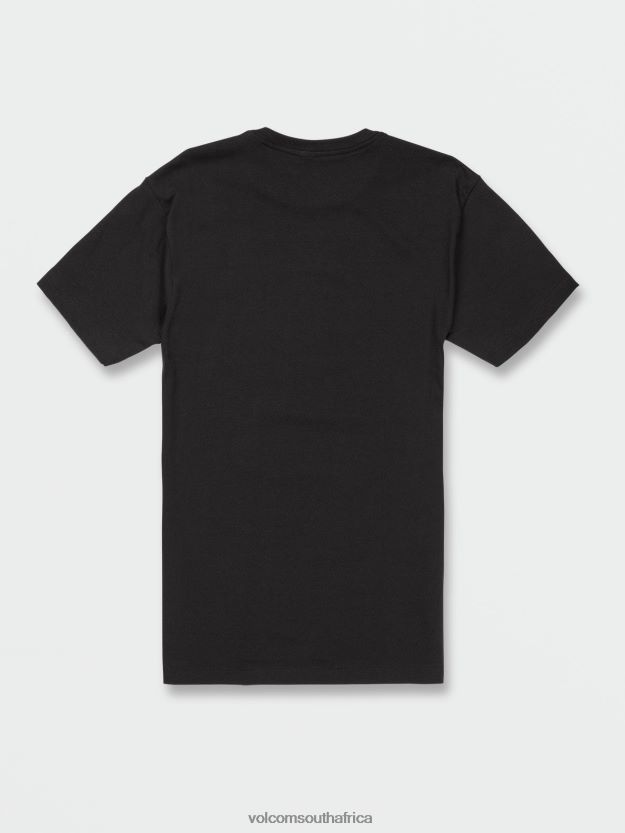 Z0ZR08107 Black Men Las Vegas Short Sleeve Tee Volcom Clothing - Image 3