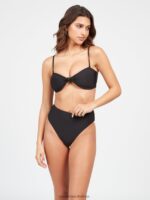 Z0ZR081085 Black Women Simply Seamless Tube Bikini Top Volcom Clothing - Image 5