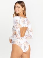 Z0ZR081087 White Women Coco One Piece Swimsuit Volcom Clothing - Image 11