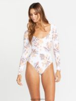Z0ZR081087 White Women Coco One Piece Swimsuit Volcom Clothing - Image 6
