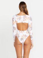 Z0ZR081087 White Women Coco One Piece Swimsuit Volcom Clothing - Image 9