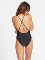 Z0ZR081091 Black Women Simply Seamless One Piece Volcom Clothing
