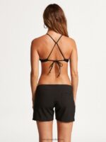 Z0ZR081096 Black Women Simply Solid 5" Boardshorts^Black Volcom Clothing - Image 3