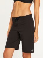 Z0ZR081097 Black Women Simply Solid 11" Boardshorts^Black Volcom Clothing - Image 5