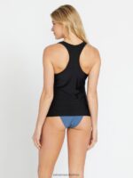 Z0ZR081104 Black Women Simply Core Tankini Bikini Top Volcom Clothing - Image 3