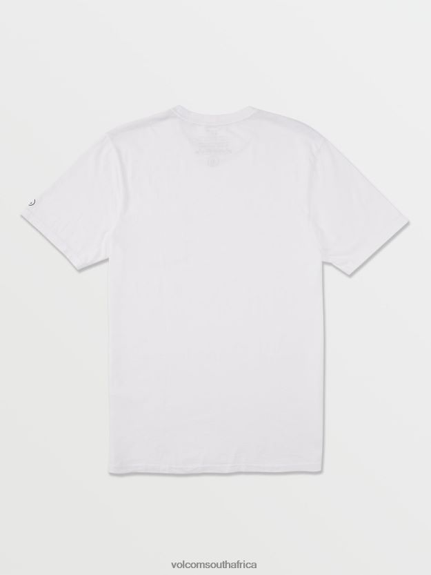 Z0ZR08110 White Men Solid Short Sleeve Pocket Tee Volcom Clothing - Image 3