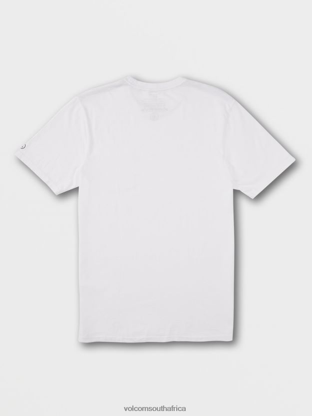 Z0ZR08110 White Men Solid Short Sleeve Pocket Tee Volcom Clothing - Image 6