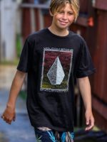 Z0ZR081122 Black Boys Concourse Short Sleeve Tee Volcom Clothing