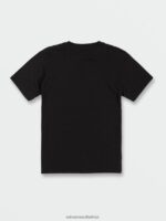 Z0ZR081122 Black Boys Concourse Short Sleeve Tee Volcom Clothing - Image 5