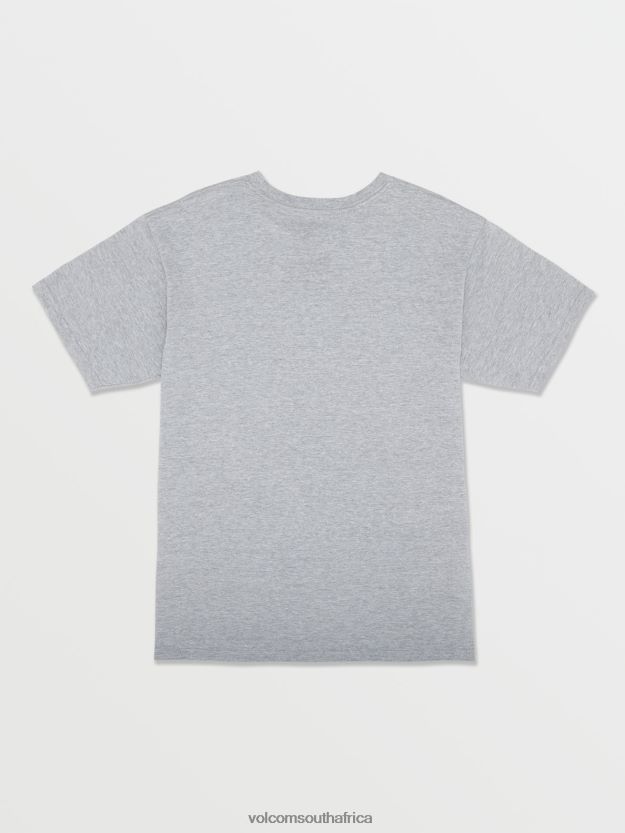 Z0ZR081136 Heather Grey Boys Crisp Stone Short Sleeve Tee Volcom Clothing - Image 2
