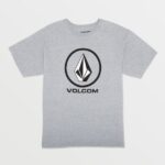 Z0ZR081136 Heather Grey Boys Crisp Stone Short Sleeve Tee Volcom Clothing