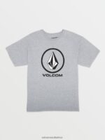 Z0ZR081136 Heather Grey Boys Crisp Stone Short Sleeve Tee Volcom Clothing