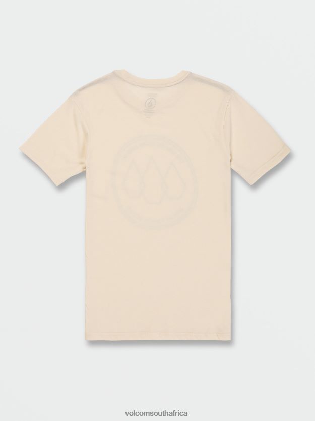 Z0ZR081138 Off White Heather Boys Stone Link Short Sleeve Tee Volcom Clothing - Image 2