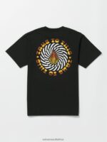 Z0ZR081139 Black Boys Iron91 Short Sleeve Tee Volcom Clothing - Image 2