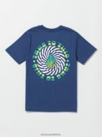 Z0ZR081149 Navy Boys Iron91 Short Sleeve Tee Volcom Clothing - Image 2