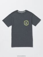Z0ZR081150 Dark Black Heather Boys Fried Short Sleeve Tee Volcom Clothing