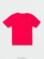 Z0ZR081152 Ribbon Red Boys Concourse Short Sleeve Tee Volcom Clothing - Image 2