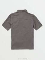 Z0ZR081179 Stealth Boys Wowzer Polo Short Sleeve Shirt Volcom Clothing - Image 9
