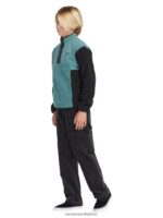 Z0ZR081190 Service Blue Boys Error92 Mockneck Crew Sweatshirt Volcom Clothing - Image 4