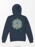 Z0ZR081195 Navy Boys Iron91 Zip Jacket Volcom Clothing - Image 2