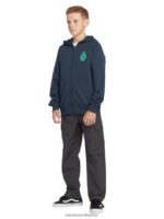 Z0ZR081195 Navy Boys Iron91 Zip Jacket Volcom Clothing - Image 6